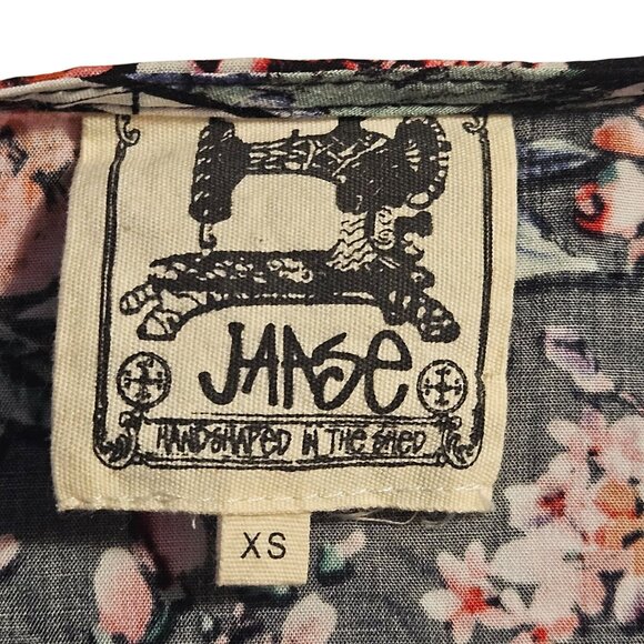 Jaase Woman Babydoll Boho Chic Mini Dress XS Festival Cottagecore Artisanal Core - Picture 4 of 13